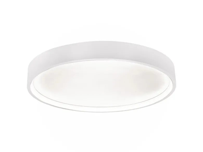 Flache LED Deckenleuchte DOHA mit 2 Lichtfarben in Weiß, Ø 45cm