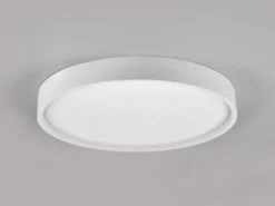 Flache LED Deckenleuchte DOHA mit 2 Lichtfarben in Weiß, Ø 45cm