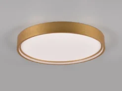 Flache LED Deckenleuchte DOHA mit 2 Lichtfarbe in Messing, Ø 45cm