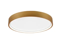 Flache LED Deckenleuchte DOHA mit 2 Lichtfarbe in Messing, Ø 45cm