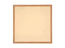 Flache LED Deckenleuchte DORO in Holzoptik Quadrat, 45cm