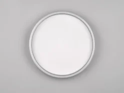 Flache LED Deckenleuchte ROTONDA Schwarz Rund, Ø 35cm
