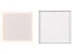 Flache LED Deckenleuchte ROTONDA Weiß Quadrat, 35cm