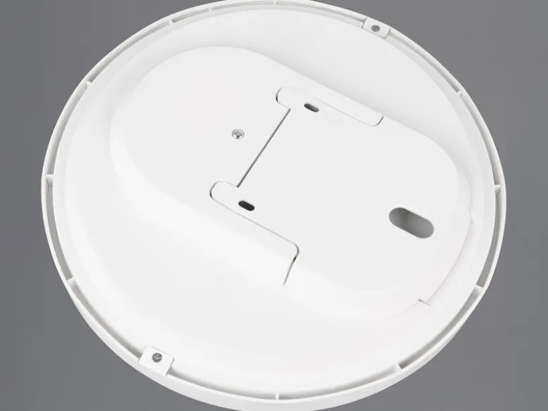 Flache LED Deckenleuchte SPICA in Weiß, IP44 Badezimmer geeignet, Ø 27cm