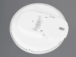 Flache LED Deckenleuchte SPICA in Weiß, IP44 Badezimmer geeignet, Ø 27cm