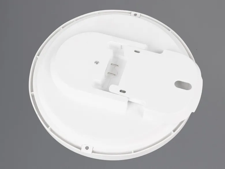 Flache LED Deckenleuchte SPICA in Weiß, IP44 Badezimmer geeignet, Ø 27cm