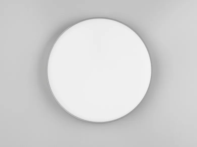 Flache LED Deckenleuchte SPICA in Titan, IP44 Badezimmer geeignet, Ø 27cm