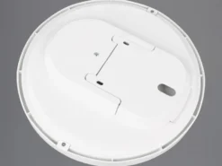 Flache LED Deckenleuchte SPICA in Schwarz, IP44 Badezimmer geeignet, Ø 27cm
