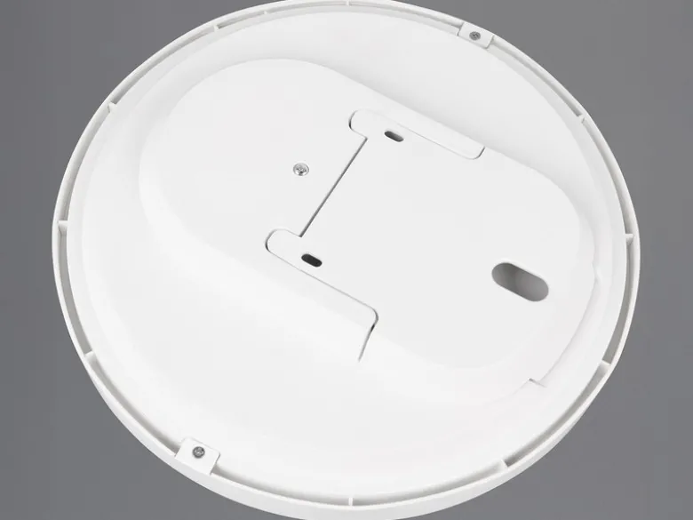 Flache LED Deckenleuchte SPICA in Schwarz, IP44 Badezimmer geeignet, Ø 27cm