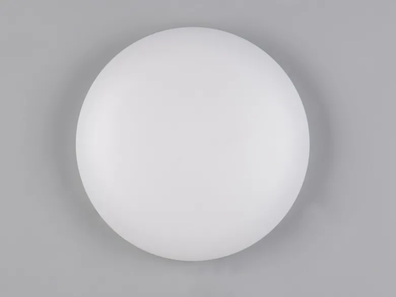 Flache LED Deckenleuchte VIORA in Weiß, IP44 Badezimmer geeignet, Ø 27cm