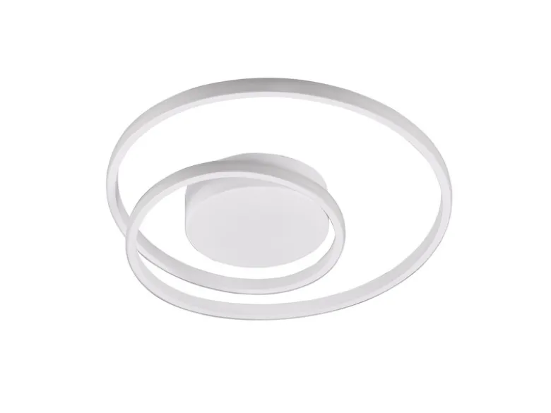 Flache LED Deckenleuchte ZIBAL Weiß, stufenweise dimmbar, Ø 39cm