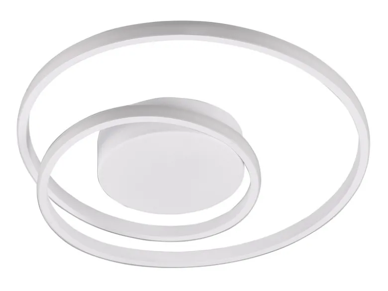Flache LED Deckenleuchte ZIBAL Weiß, stufenweise dimmbar, Ø 39cm