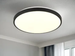 Flache LED Innen Deckenleuchte LOODY mit Bewegungsmelder Ø 38cm
