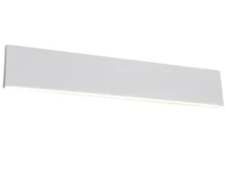 Flache LED Wandleuchte CONCHA Up and Down Weiß - 3 Stufen Dimmer, Breite 47cm