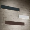Flache LED Wandleuchte CONCHA Up and Down Anthrazit - 3 Stufen Dimmer, B: 47cm