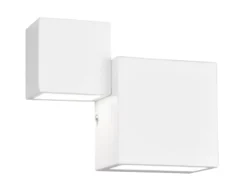 Flache LED Wandleuchte MIGUEL Up and Down Light Weiß in 3 Stufen dimmbar, B:20cm