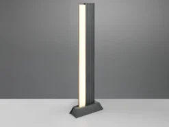 Flache LED Wegeleuchte MARIZA aus Aluminium in Anthrazit, Höhe 100cm