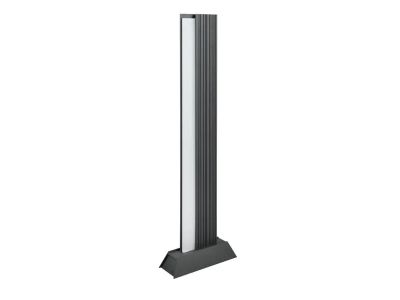 Flache LED Wegeleuchte MARIZA aus Aluminium in Anthrazit, Höhe 100cm