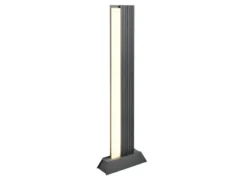 Flache LED Wegeleuchte MARIZA aus Aluminium in Anthrazit, Höhe 100cm