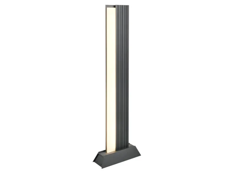 Flache LED Wegeleuchte MARIZA aus Aluminium in Anthrazit, Höhe 100cm
