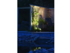 Flacher LED Bodeneinbaustrahler klares Glas mit schwarzem Rand Ø9,2cm, IP65