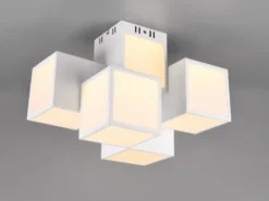 5 flammige WIZ LED Deckenleuchte OSCAR mit Fernbedienung, Breite 45cm