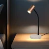 Flexible LED Schreibtischlampe Coffee / Grau, Höhe 28cm