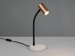 Flexible LED Schreibtischlampe Coffee / Grau, Höhe 28cm