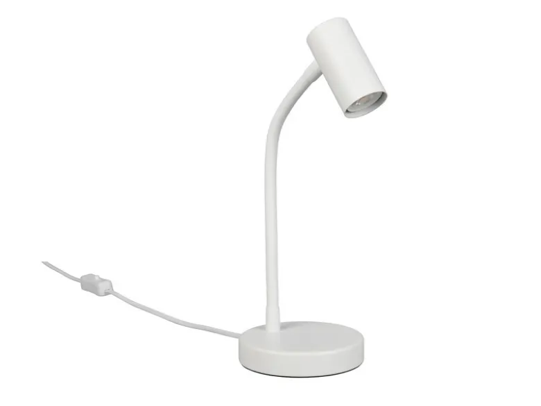 Flexible LED Schreibtischlampe Weiß, Höhe 28cm
