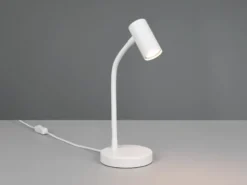 Flexible LED Schreibtischlampe Weiß, Höhe 28cm