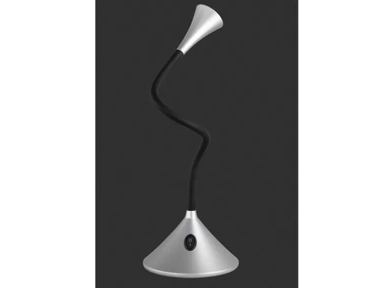 Flexible LED Schreibtischleuchten 2er SET in Silber auch Wandmontage möglich