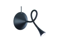 Flexible LED Schreibtischleuchten 2er SET in Schwarz, auch Wandmontage möglich