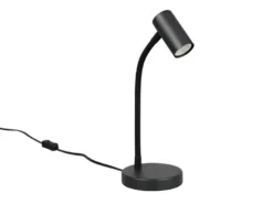 Flexible Schreibtischlampe TARYN Schwarz, Höhe 28cm