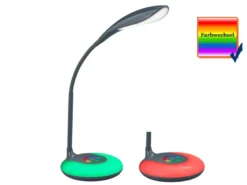 Flexible Schreibtischleuchte KRAIT dimmbar USB Anschluß + RGB Farbwechsler