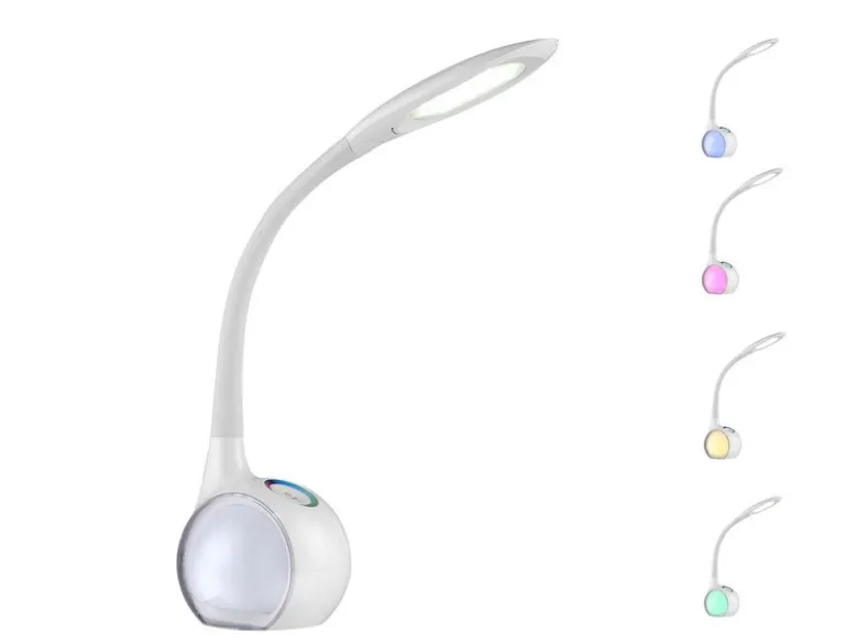 Flex LED Schreibtischlampe TARRON, dimmbar, Sockel mit Farbwechsel