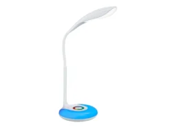 Flex Schreibtischleuchte KRAIT Weiß dimmbar USB Anschluß + RGB Farbwechsler