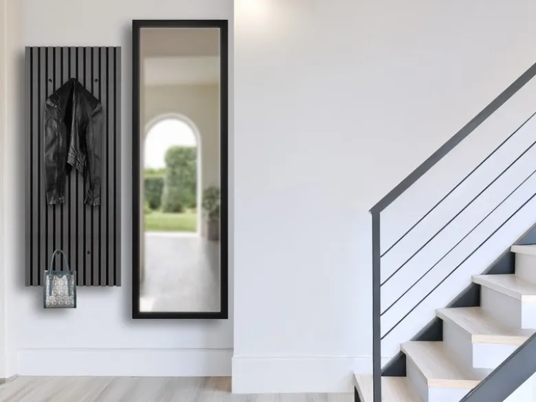 Garderoben Set - Ganzkörperspiegel und Akustikpaneel Garderobe