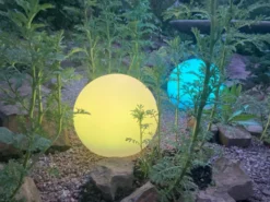 Garten Solarkugel MELO mit Fernbedienung dimmbar & Farbwechsel Ø 20cm