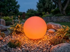 Garten Solarkugel MELO mit Fernbedienung dimmbar & Farbwechsel Ø 30cm