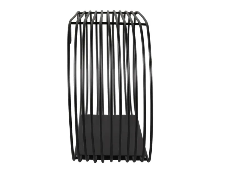 Gitter Wandregal 2er Set JOYCE aus Metall in Schwarz