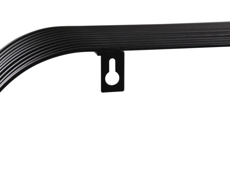Gitter Wandregal 2er Set JOYCE aus Metall in Schwarz