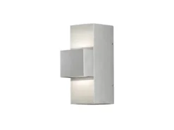 Graue Wandleuchte IMOLA, Up/Down-light, 9 Watt HP-LED, IP54