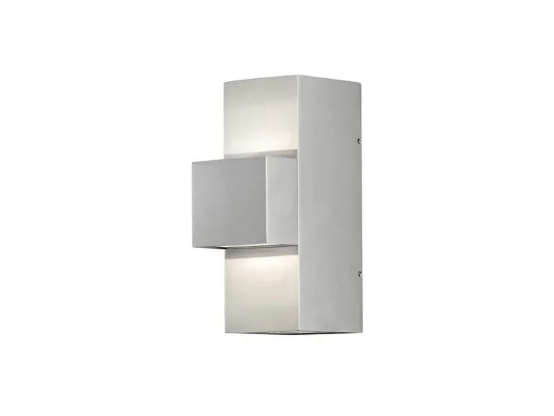Graue Wandleuchte IMOLA, Up/Down-light, 9 Watt HP-LED, IP54