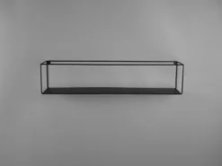 Große Wandregale - 2er SET TINKA aus Metall in Schwarz 60cm & 65cm breit
