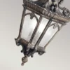 Große antike Hängelaterne TOURNAI Aluminium Bronzefarbig, Ø 30,5cm