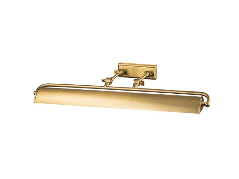 Große Bilderleuchte WINCHFIELD verstellbar, Altmessing Breite 70cm