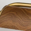 Große Bilderleuchte WINCHFIELD verstellbar, Holzoptik-Altmessing, B: 70cm