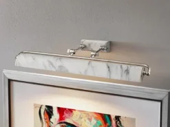 Große Bilderleuchte WINCHFIELD verstellbar, Marmoroptik, Breite 70cm