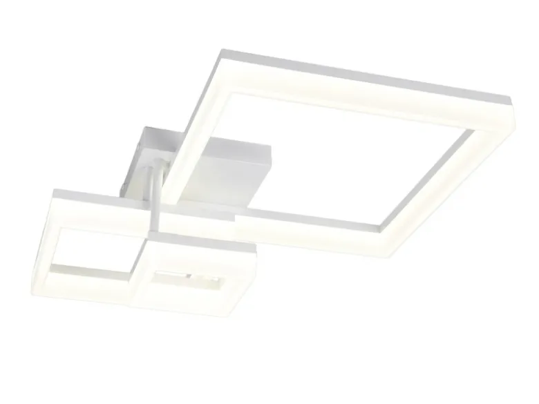 Große Deckenleuchte CAMINO Weiß mit 3 LED Leuchteinheiten, Breite 65cm