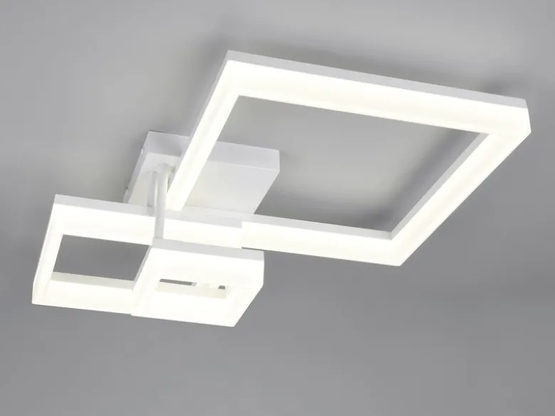 Große Deckenleuchte CAMINO Weiß mit 3 LED Leuchteinheiten, Breite 65cm